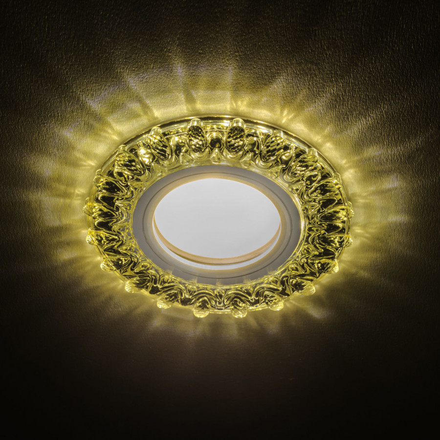 Светильник MR16+LED 3W 4000K встраиваемый ПОЛИКРИСТАЛЛ, AL/CLEAR IL.0027.1503 IMEX