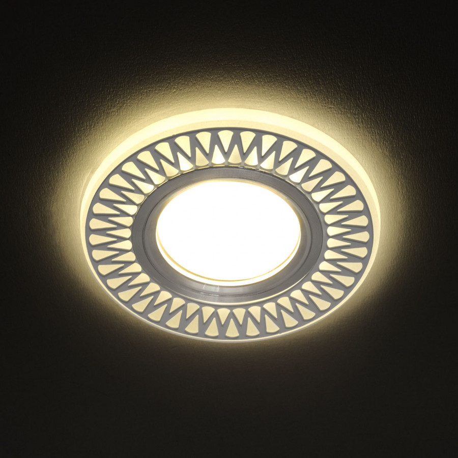 Светильник MR16+LED 3W 4000K, встраиваемый акрил, CH/WH+WH IL.0030.0715 IMEX