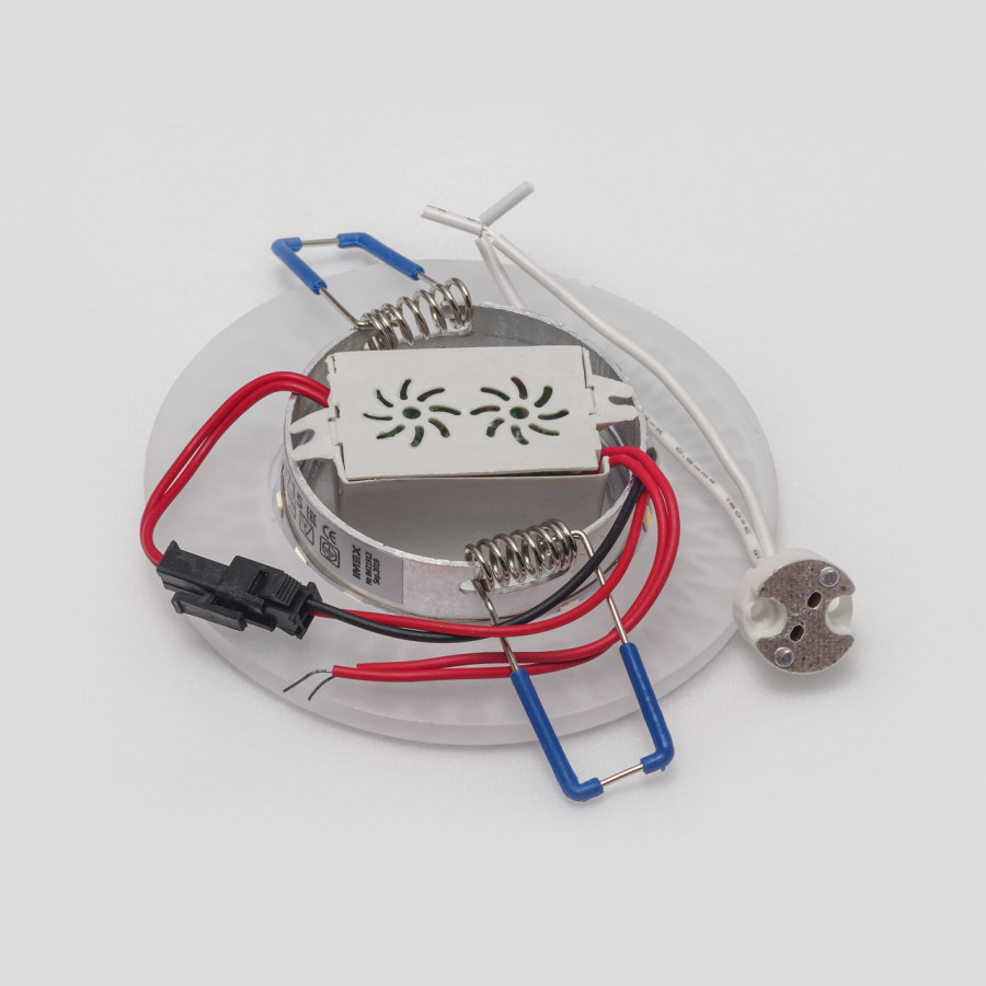 Светильник MR16+LED 3W 4000K, встраиваемый акрил, CH/WH+WH IL.0030.0715 IMEX