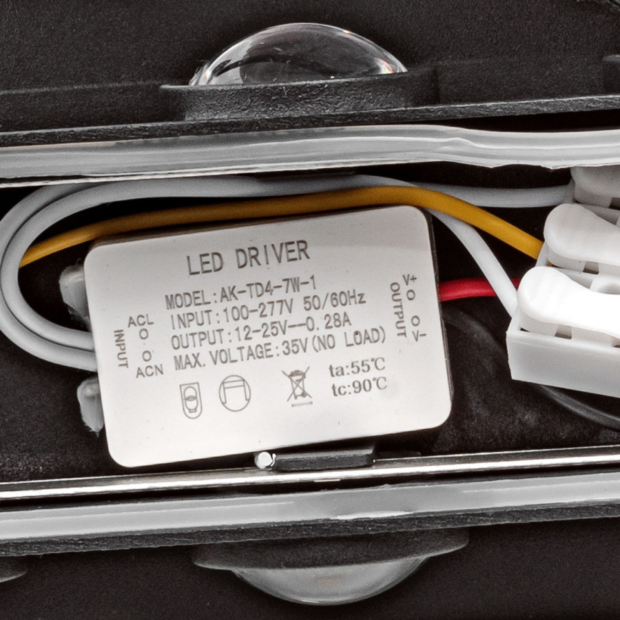 Светильник настенный LED 6x1W 4200K Черный 220V IP54 IL.0014.0001-6 BK IMEX