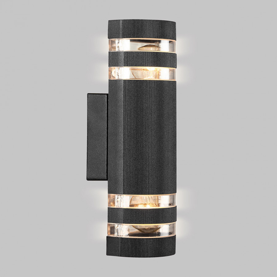 Светильник уличный настенный E27 2*60W Черный 220V IP54 IL.0014.0025-2-BK IMEX