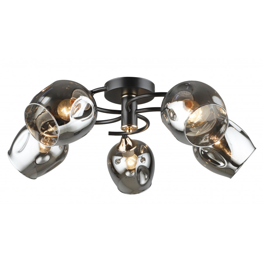 Люстра потолочная 5*Е27 MD.5963-5-S-COFFEE+FGD IMEX