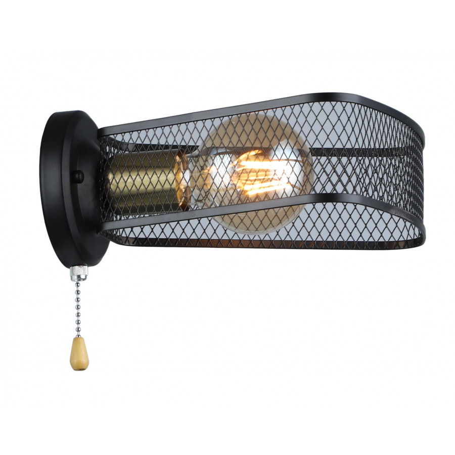 Бра настенное 1*Е27 MD.5460-1-W-BK+COP IMEX