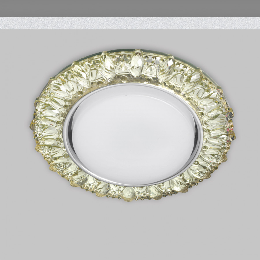 Светильник GX53+LED 4W 4000K, встраиваемый ПОЛИКРИСТАЛЛ CH/CLEAR IL.0028.1403 IMEX