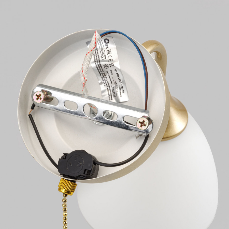 Бра настенное 1*Е27 MD.5980-1-W-GD IMEX