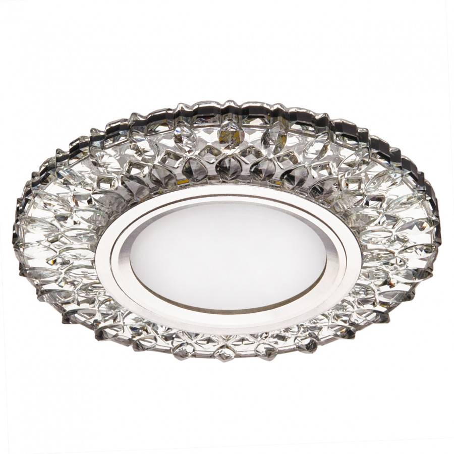 Светильник MR16+LED 3W 4000K встраиваемый ПОЛИКРИСТАЛЛ, AL/CLEAR IL.0027.1403 IMEX