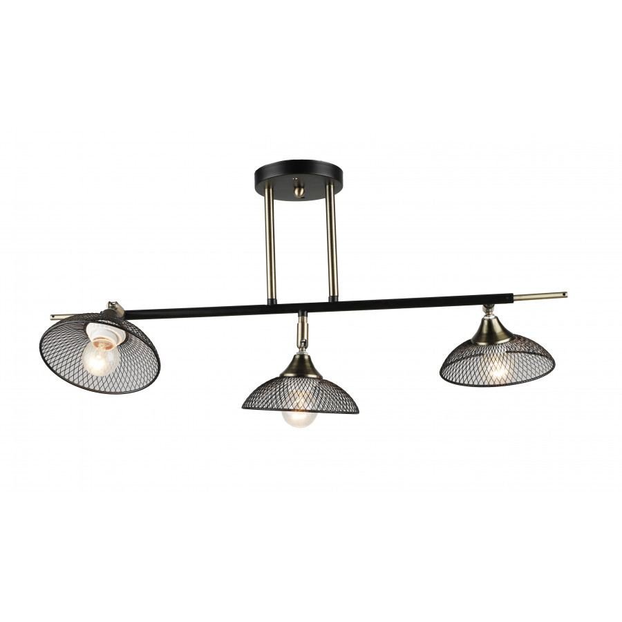 Люстра потолочная 3*Е27 MD.5728-3-S-AB+BK IMEX