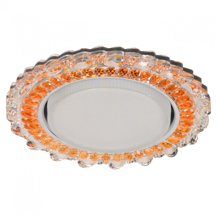 Светильник GX53+LED 4W 4000K, встраиваемый ПОЛИКРИСТАЛЛ CH/CLEAR+GD IL.0028.1570 IMEX