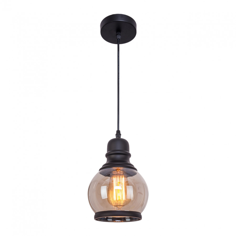 Люстра подвесная 1*60Вт E27 MD.0168-1-P BK IMEX