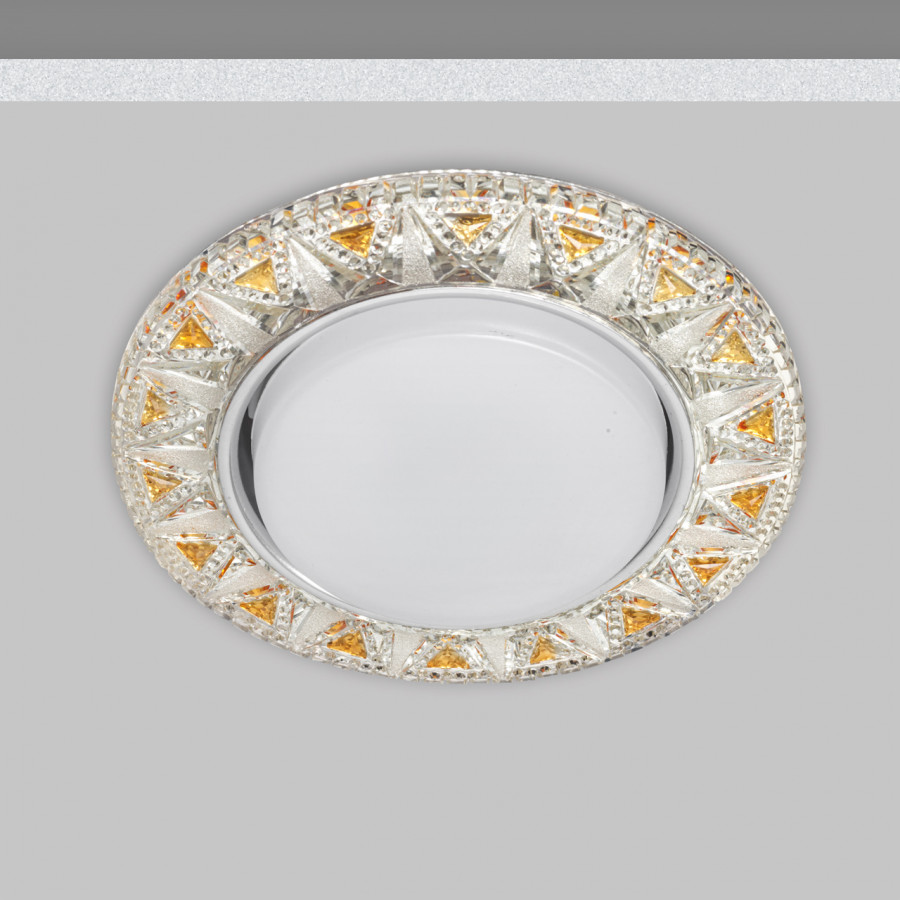 Светильник GX53+LED 4W 4000K, встраиваемый ПОЛИКРИСТАЛЛ CH/CLEAR+GD IL.0028.1370 IMEX