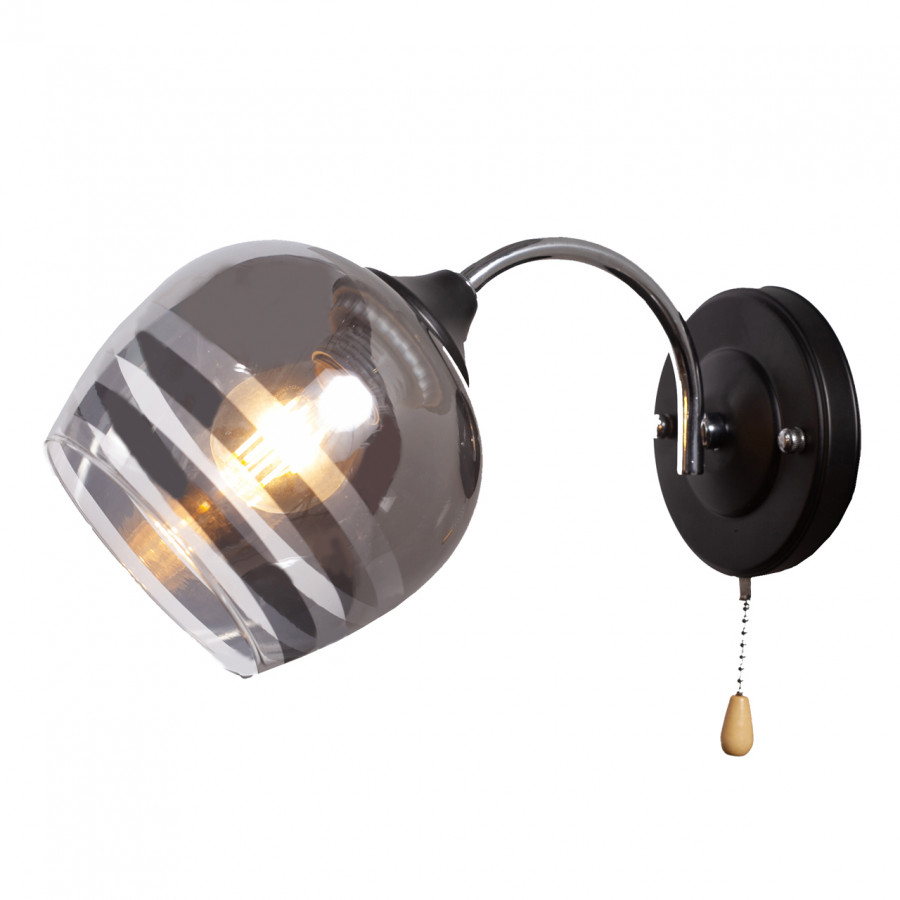 Бра 1*60Вт E27 MD.0889-1-W BK+CH IMEX