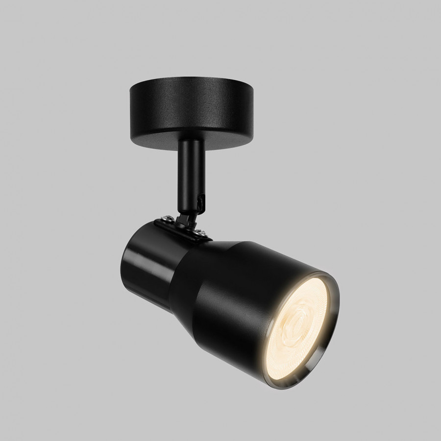 Светильник GU10 1*50W потолочный спот Черный IL.0005.2801-BK IMEX