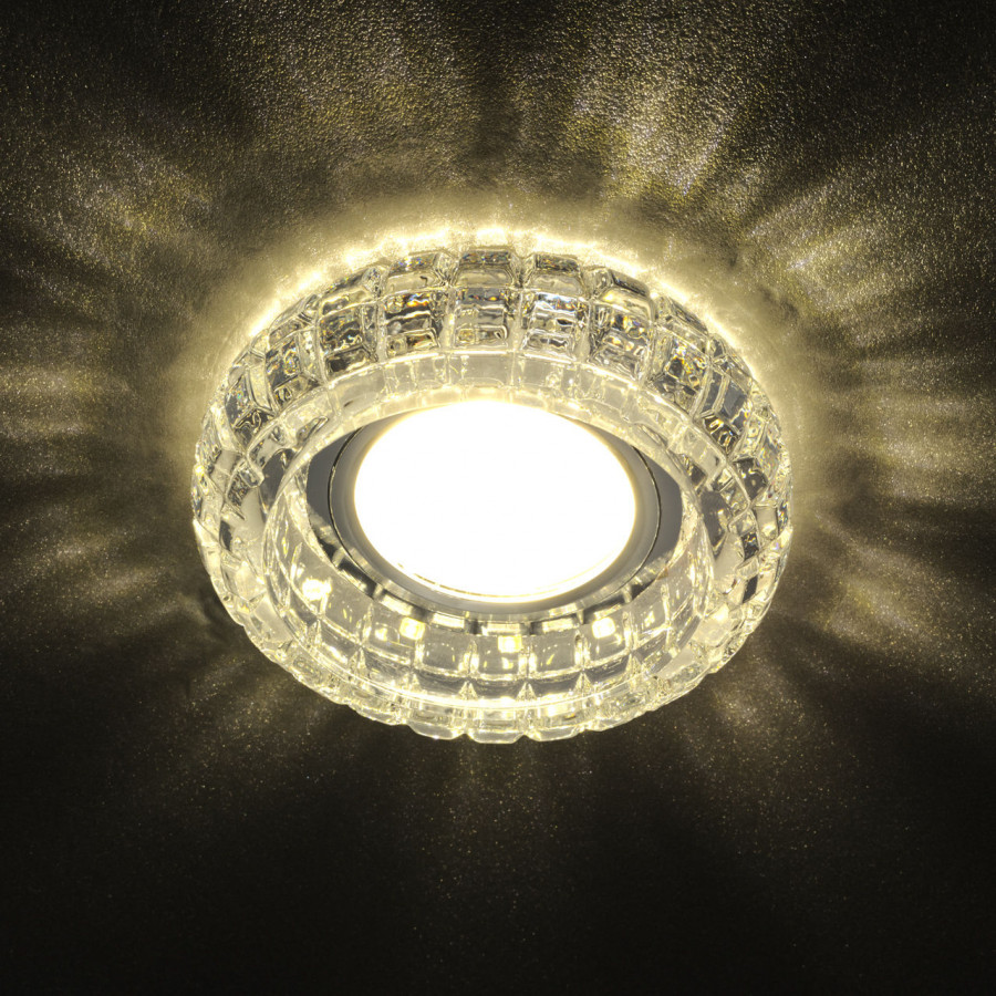 Светильник MR16+LED встраиваемый CH/CLEAR 35Вт+LED 3Вт IL.0026.2703 IMEX
