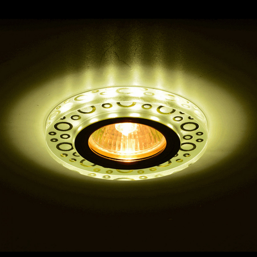 Светильник MR16+LED встраиваемый G/YEllOW MATT 35Вт+LED 3Вт IL.0026.4271 IMEX