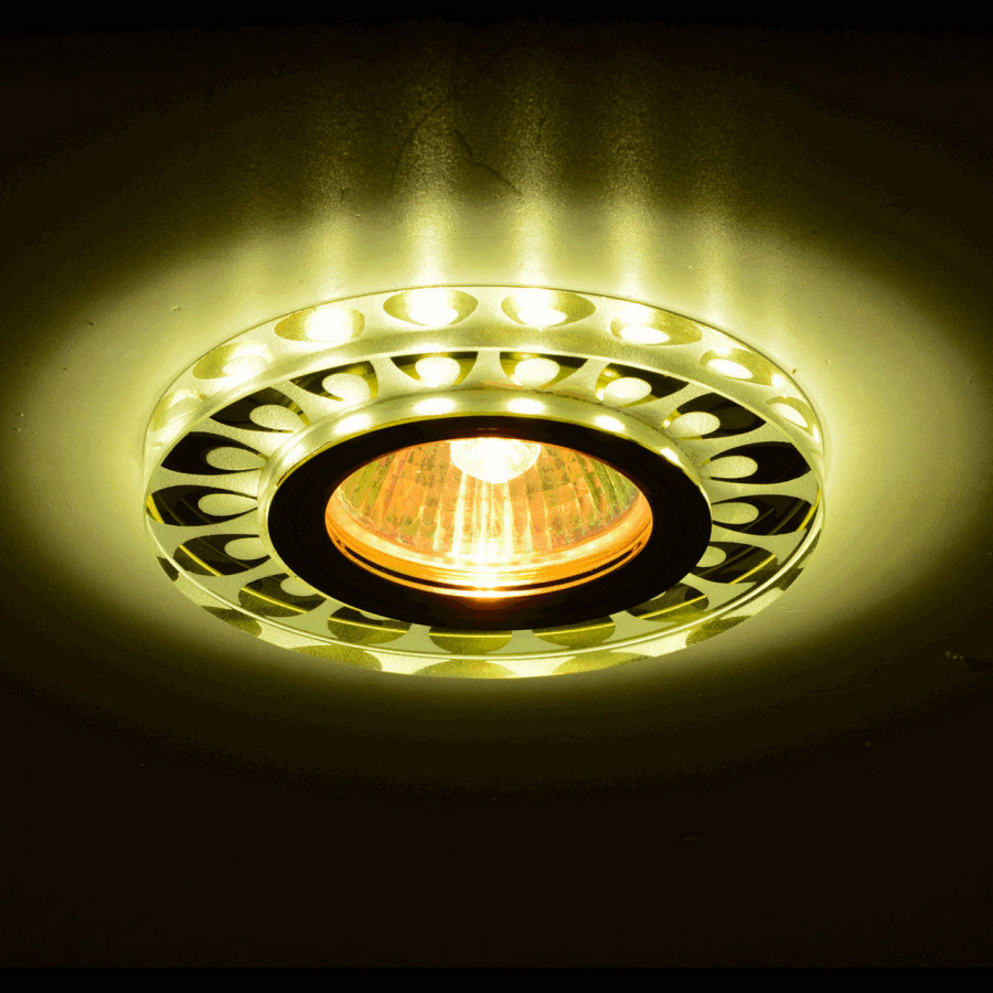 Светильник MR16+LED встраиваемый G/YEllOW MATT 35Вт+LED 3Вт IL.0026.4471 IMEX