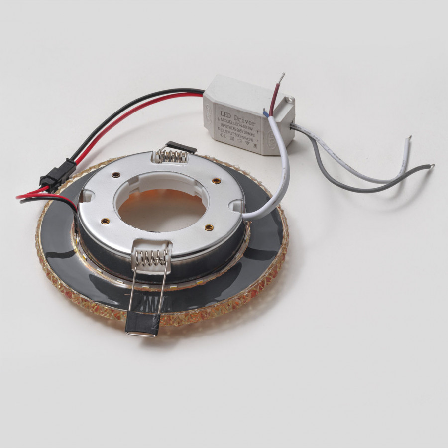 Светильник GX53+LED 4W 4000K, встраиваемый ПОЛИКРИСТАЛЛ CH/CLEAR+TEA IL.0028.0970 IMEX