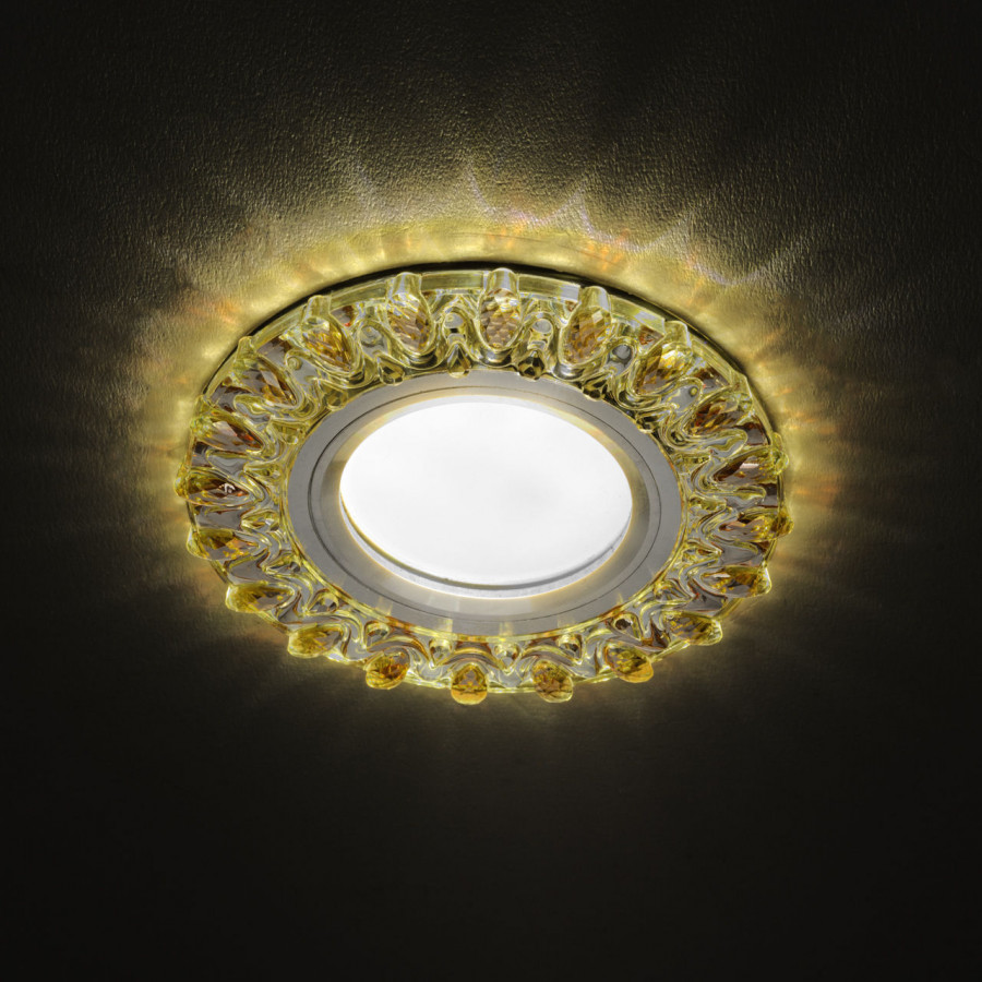 Светильник MR16+LED 3W 4000K встраиваемый ПОЛИКРИСТАЛЛ, AL/CLEAR+TEA IL.0027.1570 IMEX