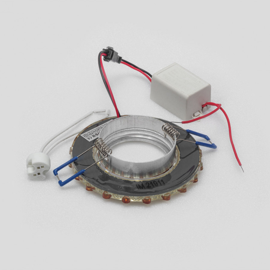 Светильник MR16+LED 3W 4000K встраиваемый ПОЛИКРИСТАЛЛ, AL/CLEAR+TEA IL.0027.1570 IMEX