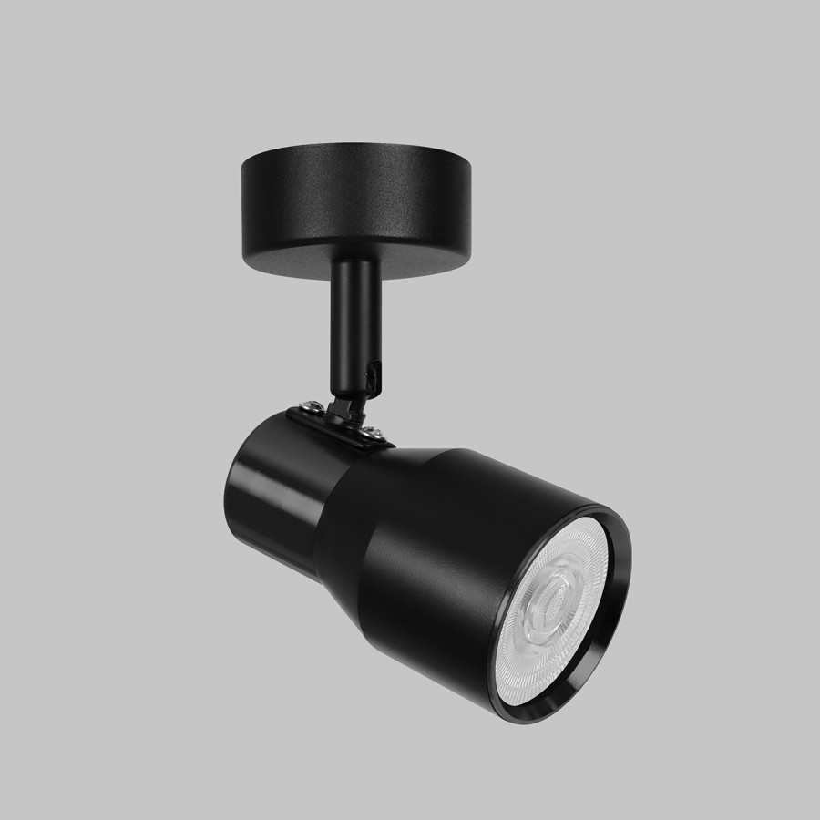 Светильник GU10 1*50W потолочный спот Черный IL.0005.2801-BK IMEX