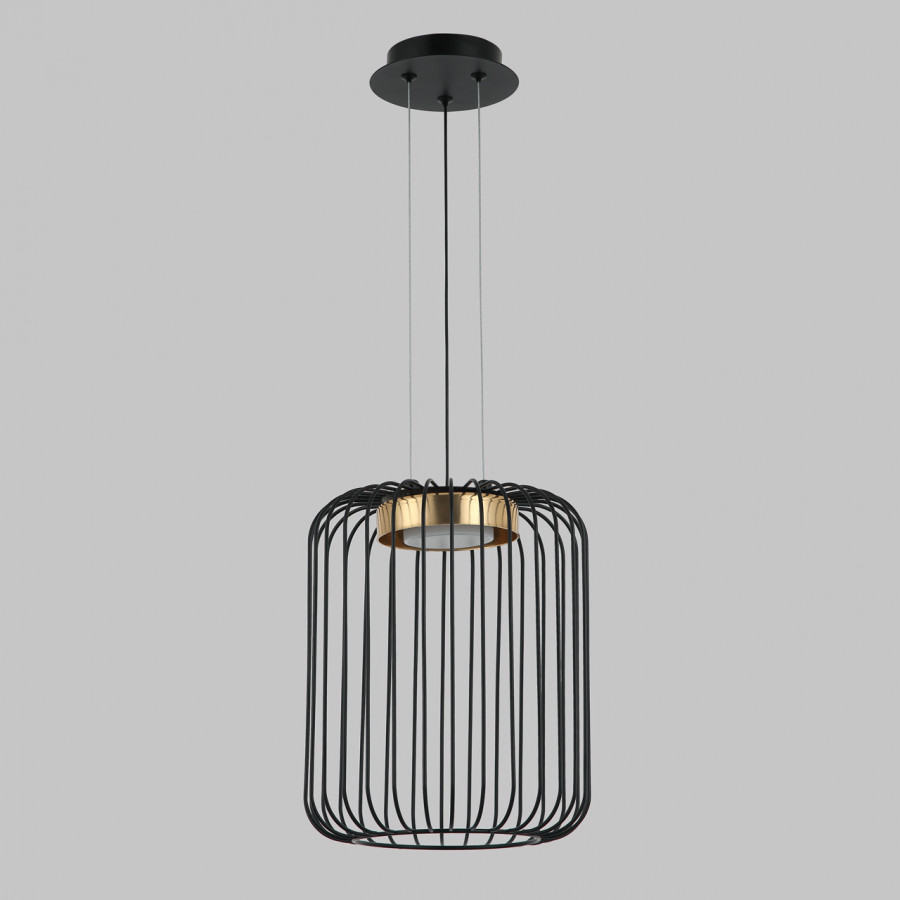 Люстра подвесная, 1*GX53, черный+бронза MD.23106-1-P-BK+BR IMEX