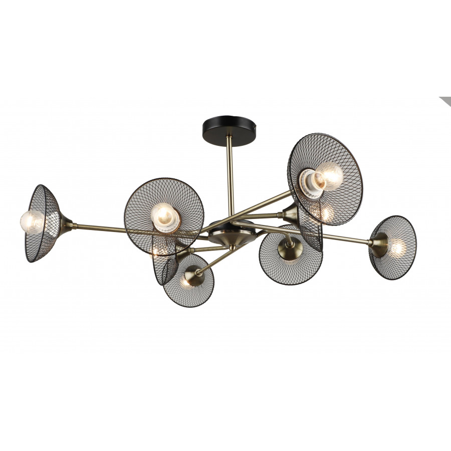 Люстра потолочная 8*Е27 MD.5700-8-S-AB+BK IMEX