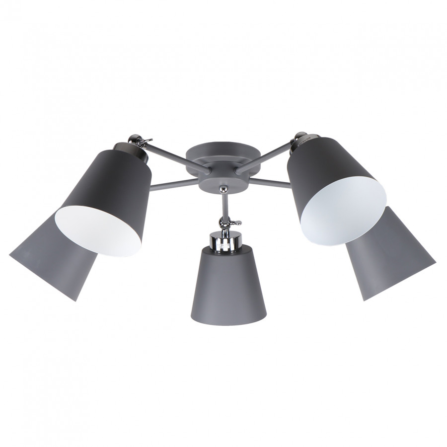 Люстра потолочная 5*60Вт E27 MD.9103-5-S GR+CH IMEX