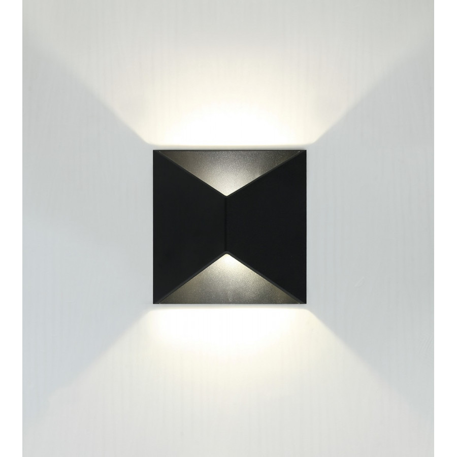 Светильник настенный LED 2*5W 4000K Черный 220V IP54 IL.0014.0012 BK IMEX