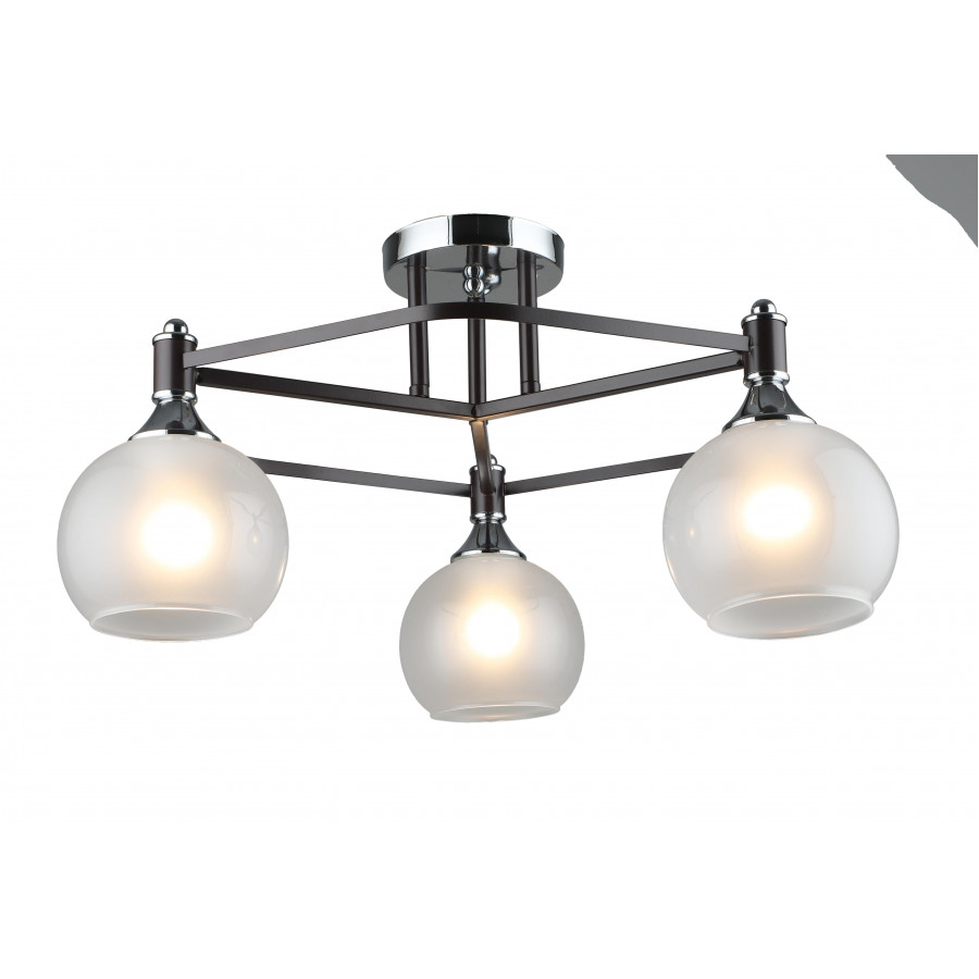 Люстра потолочная 3*Е27 MD.4214-3-S-COFFEE+CH IMEX