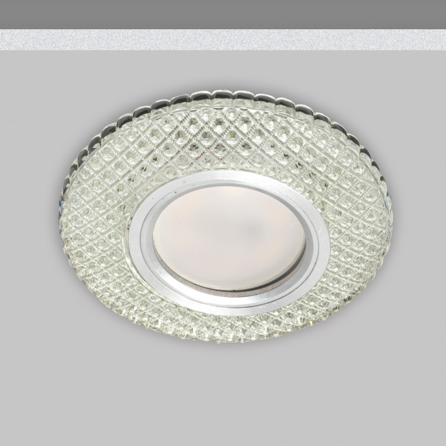 Светильник MR16+LED 3W 4000K встраиваемый ПОЛИКРИСТАЛЛ, AL/CLEAR IL.0027.0303 IMEX