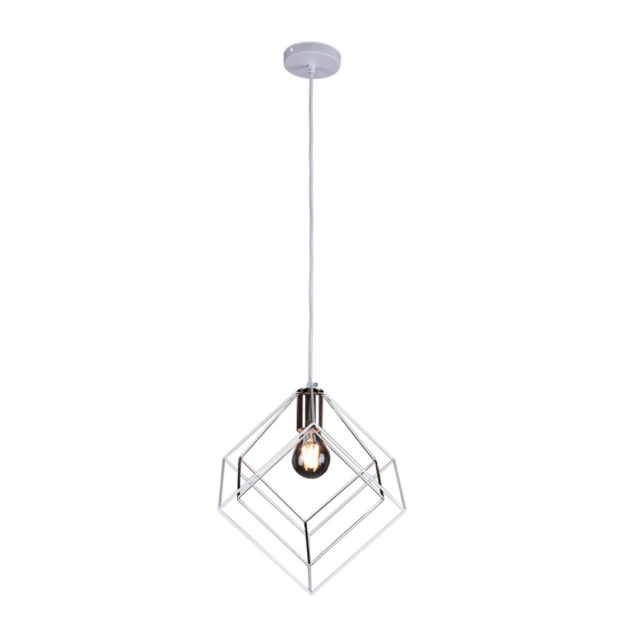 Люстра подвесная 1*60Вт E27 MD.0830-1-P WH+FGD IMEX