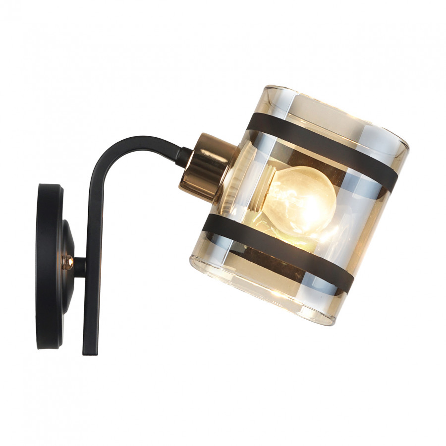 Бра 1*60Вт E27 MD.4060-1-W BK+FGD IMEX