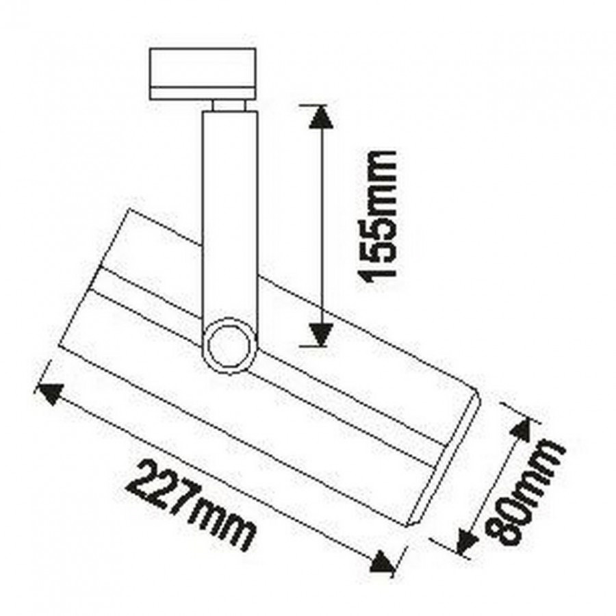 Светильник 3-х фазный трек с ПРА. Rx7s 150W. Silver TL3.545.76 IMEX