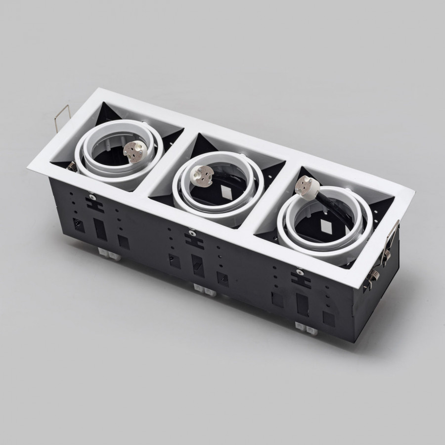 Светильник карданный MR16, 3*50W встраиваемый, GU5.3 WH IL.0006.1003 IMEX