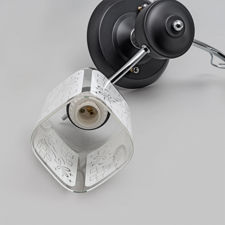Люстра потолочная 3*60Вт E27 MD.1087-3-S BK+CH IMEX