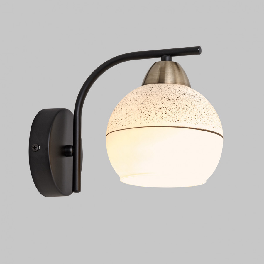 Бра настенное, 1*Е27, черный+бронза MD.8136-1-W-BK+AB IMEX Бра настенное, 1*Е27, черный+бронза MD.8136-1-W-BK+AB IMEX