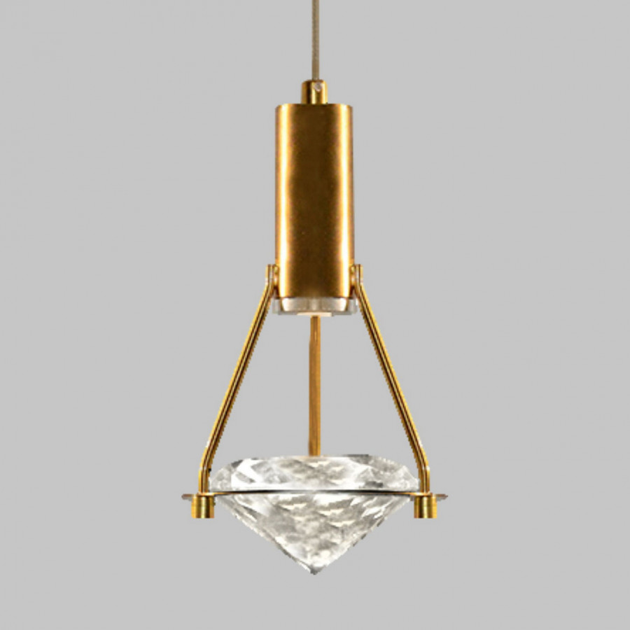 Бра настенное на подвесе, LED 3W, K9 кристалл, 4000К, золотая бронза CR.23460-1-W-GB-LED IMEX