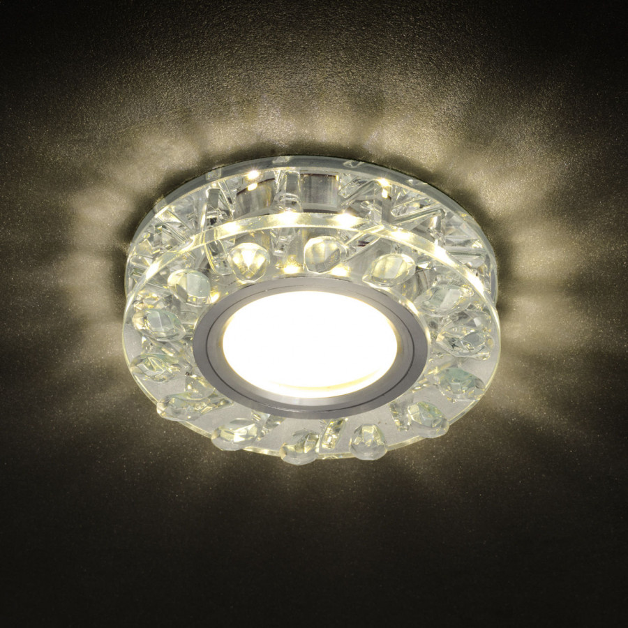 Светильник MR16+LED встраиваемый AL/CLEAR 35Вт+LED 3Вт IL.0026.0703 IMEX