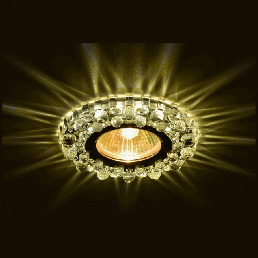 Светильник MR16+LED 3W 4000K встраиваемый ПОЛИКРИСТАЛЛ, AL/CLEAR+GREY IL.0027.0922 IMEX