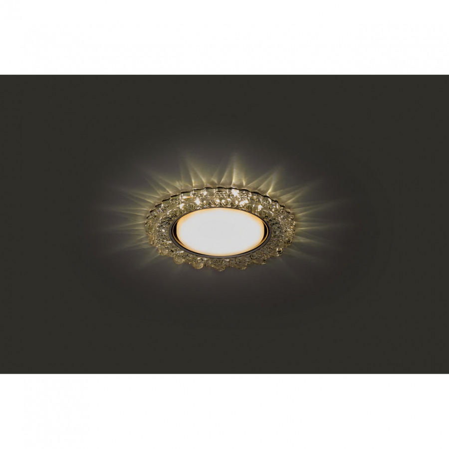 Светильник GX53+LED 4W 4000K, встраиваемый ПОЛИКРИСТАЛЛ CH/CLEAR IL.0028.1503 IMEX