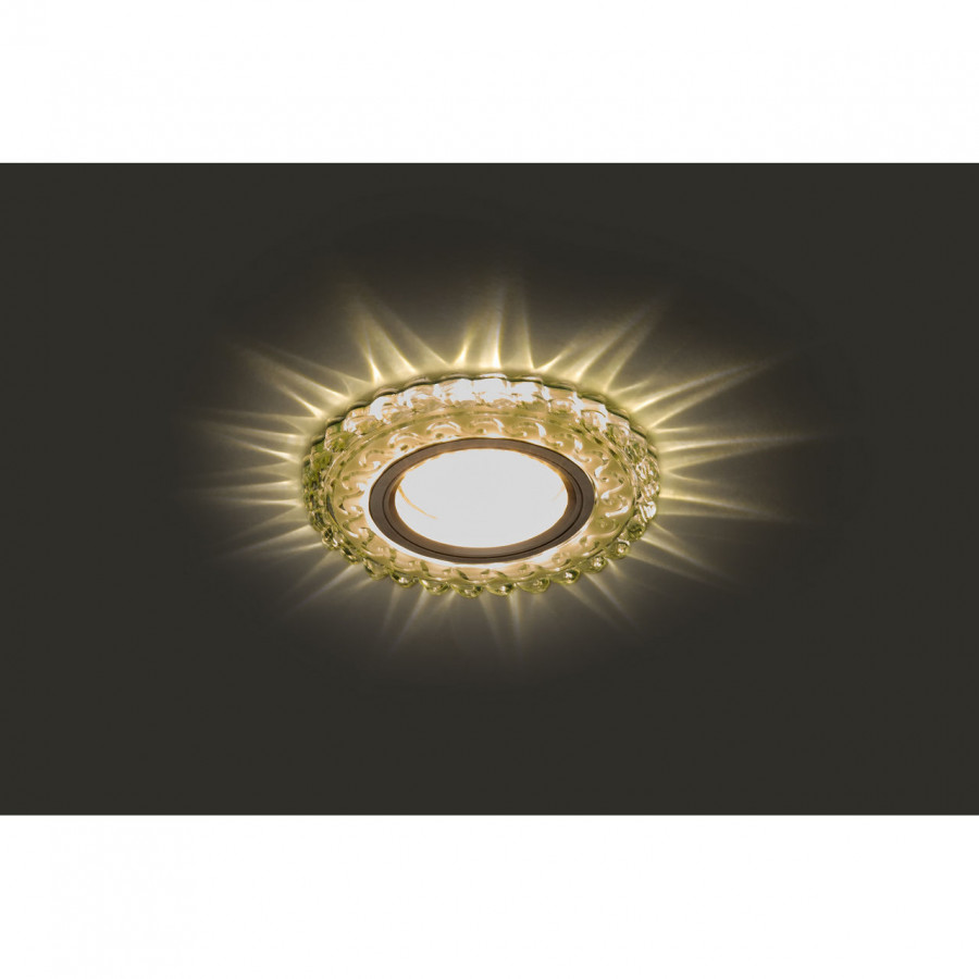 Светильник MR16+LED 3W 4000K встраиваемый ПОЛИКРИСТАЛЛ, AL/CLEAR+WH IL.0027.1915 IMEX