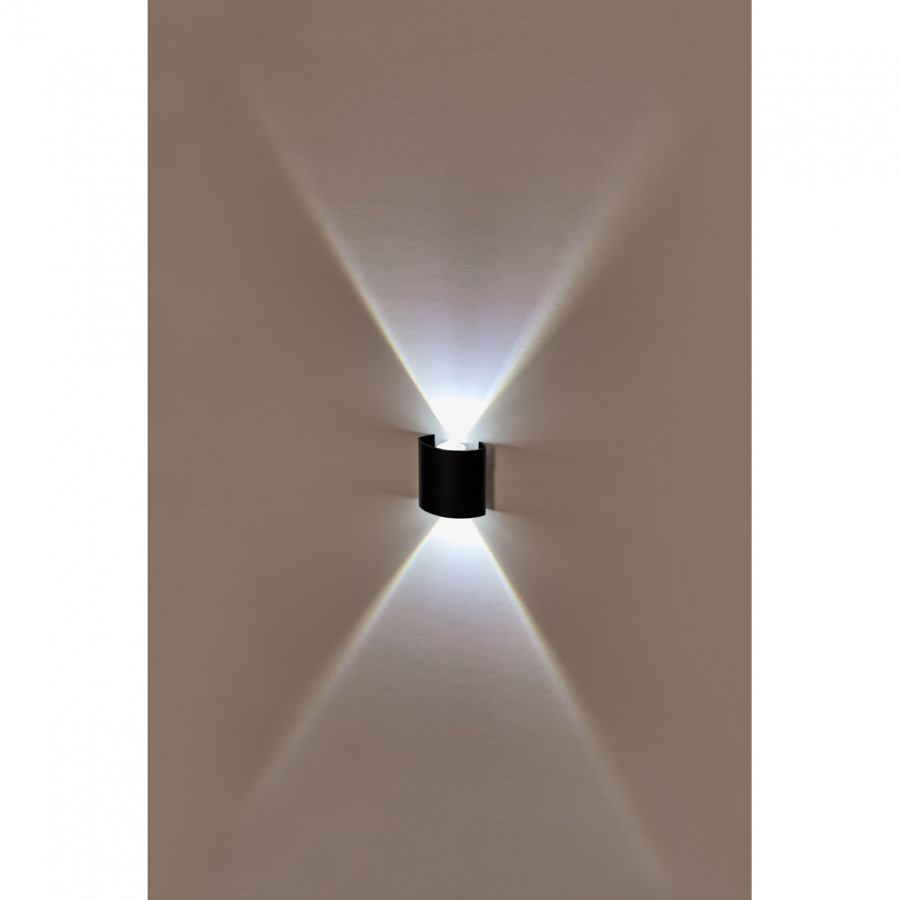 Светильник настенный LED 2x1W 4200K Черный 220V IP54 IL.0014.0001-2 BK IMEX