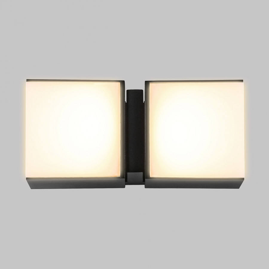 Светильник уличный настенный LED 2*6W 4000K Черный 220V IP54 IL.0014.0026-2-BK IMEX