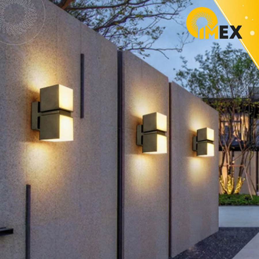 Светильник уличный настенный LED 2*6W 4000K Черный 220V IP54 IL.0014.0026-2-BK IMEX