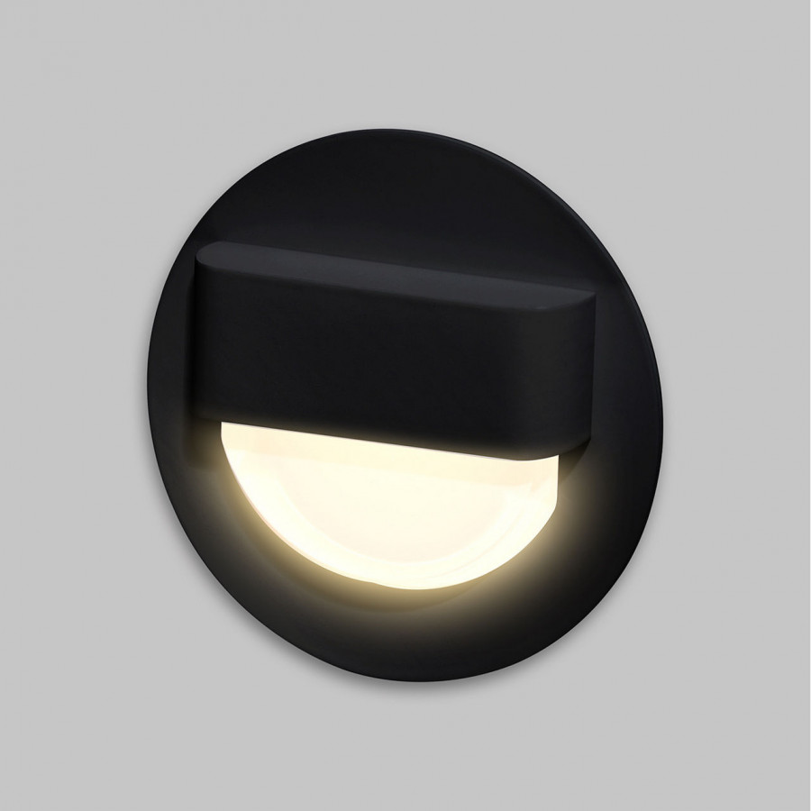Подсветка для лестниц LED 1Вт 3000К IP20 Черный IL.0013.3008-BK IMEX