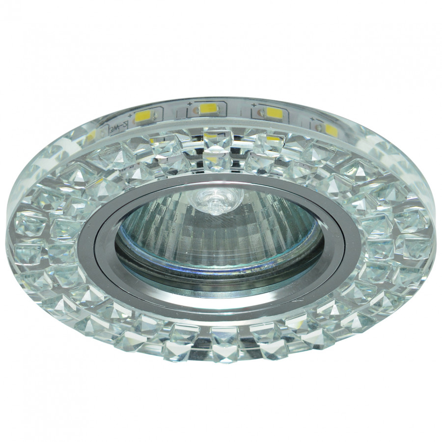 Светильник MR16+LED встраиваемый AL/CLEAR 35Вт+LED 3Вт IL.0026.1503 IMEX