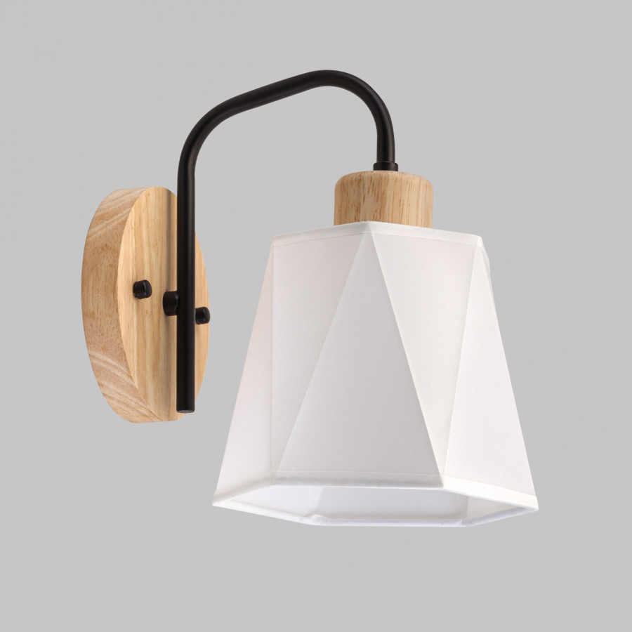 Бра настенное 1*Е27 MD.5714-1-W-BK+WOOD IMEX