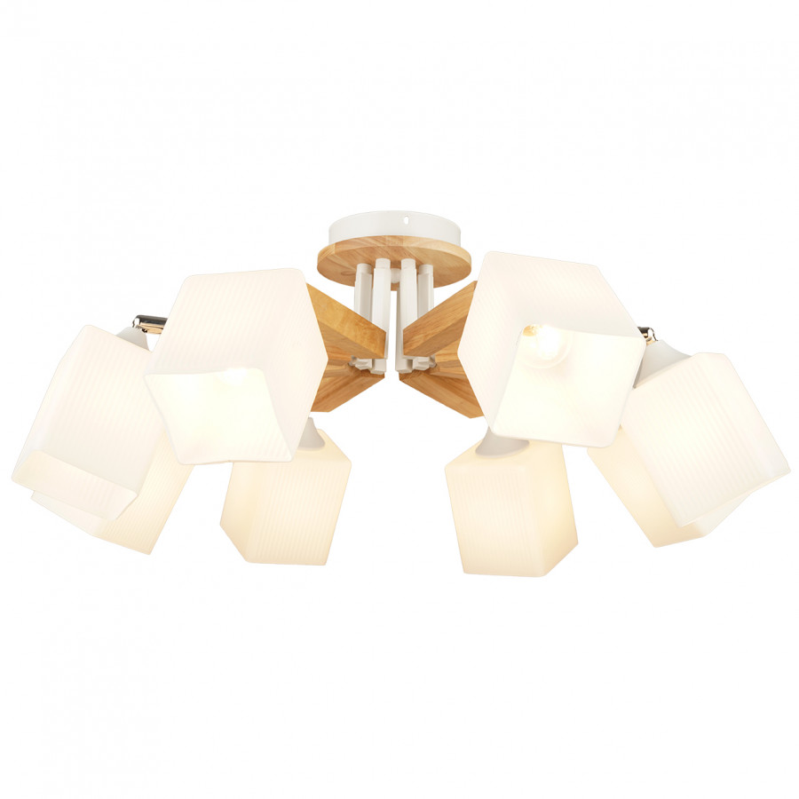 Люстра потолочная 8*60Вт E27 MD.4507-8-S WH+CH IMEX