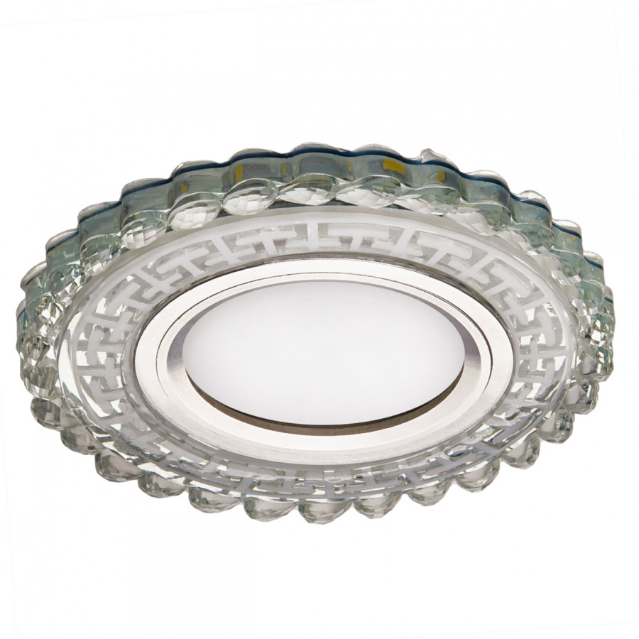 Светильник MR16+LED 3W 4000K встраиваемый ПОЛИКРИСТАЛЛ, AL/CLEAR+WH IL.0027.1915 IMEX
