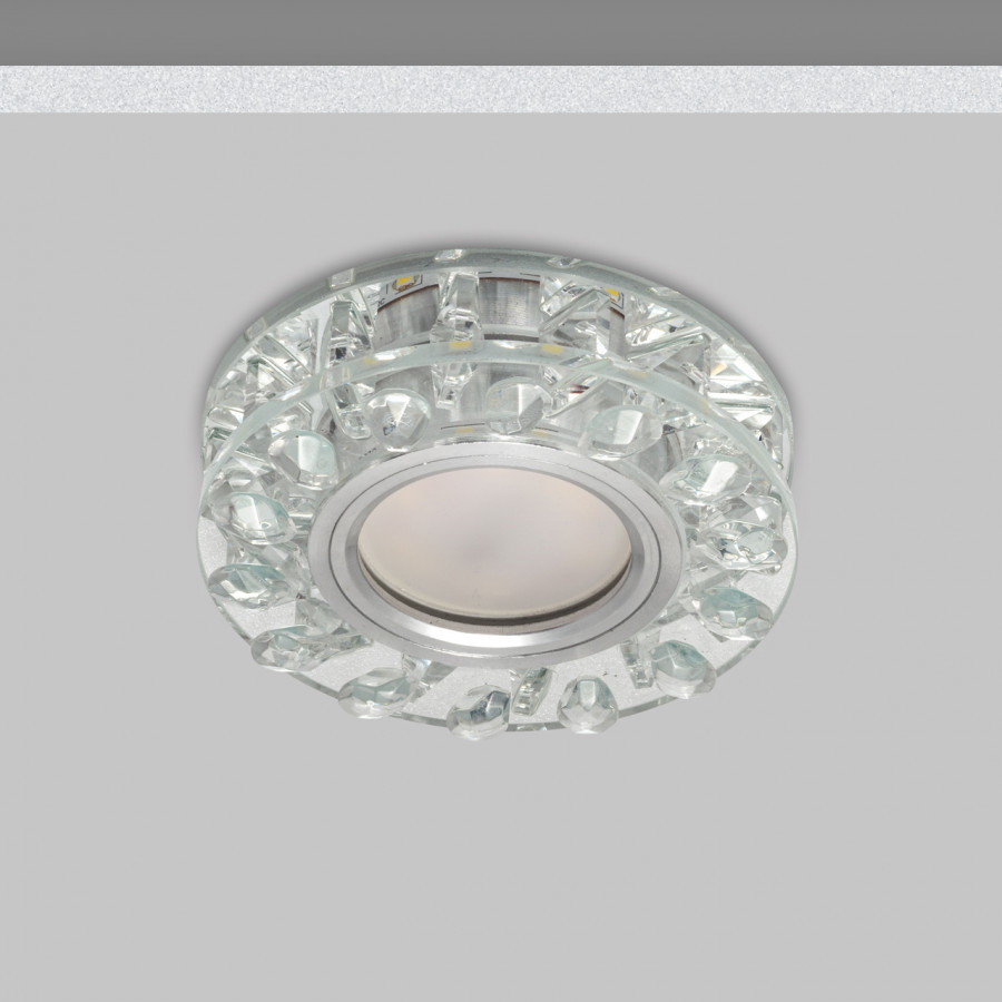Светильник MR16+LED встраиваемый AL/CLEAR 35Вт+LED 3Вт IL.0026.0703 IMEX