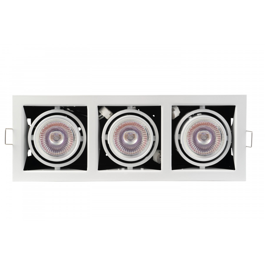 Светильник карданный MR16, 3*50W встраиваемый, GU5.3 WH IL.0006.1003 IMEX